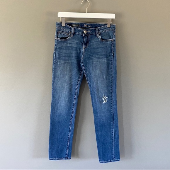 Kut from the Kloth Catherine Boyfriend Jeans Blue Sz 4 - Picture 1 of 13